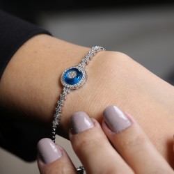 0,53 crt Pırlantalı Göz Bileklik