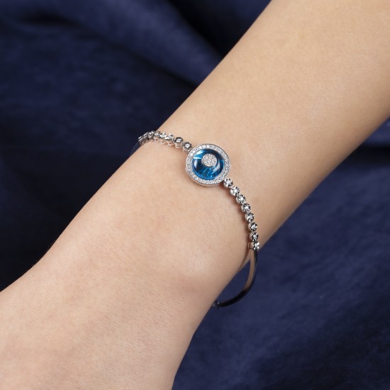 0,35 crt Pırlantalı Göz Bileklik