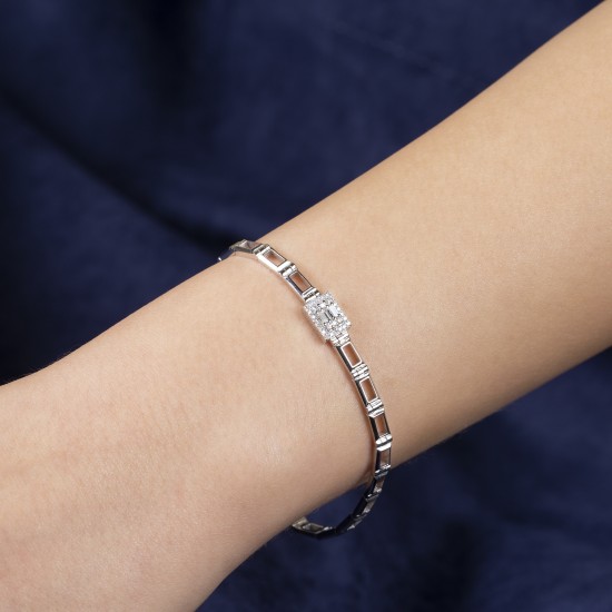 0,26 crt Baget Pırlanta Bileklik