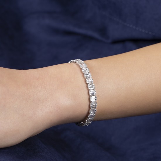 7,13 crt Baget Su Yolu Bileklik Pırlanta