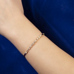 Swarovski Taşlı Altın Bileklik