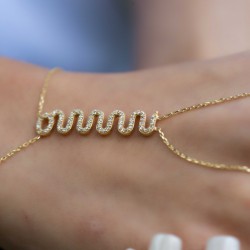 Yılan Motifli Şahmeran Bileklik