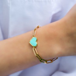 Kalpli Ataç Altın Bileklik