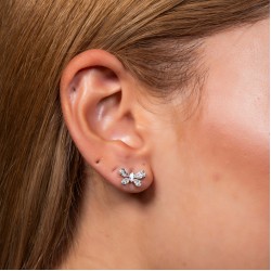 1,13 crt Pırlanta Markiz Küpe