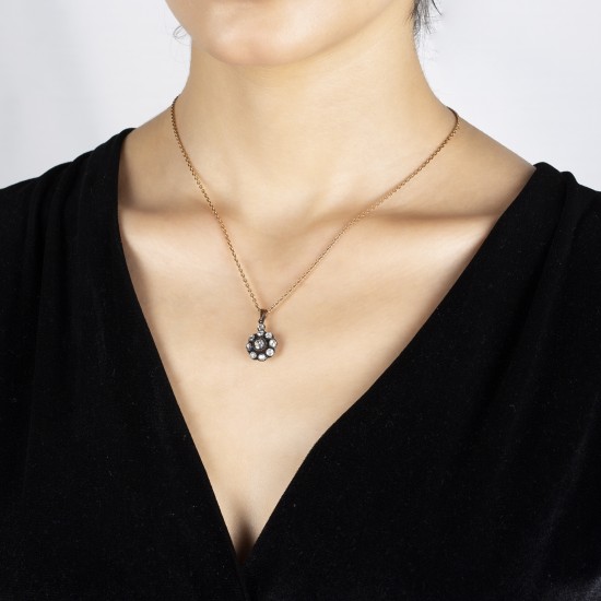 1,20 crt Elmas Gül Kolye