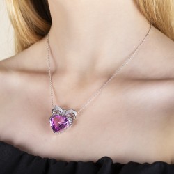 0,91 crt Kalp Pırlanta Kolye 