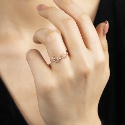 0,27 crt Pırlanta Love Yazılı Yüzük