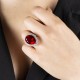 0,97 crt Pırlantalı Garnet (Lâl) Yüzük 0,97 crt Pırlantalı Garnet (Lâl) Yüzük