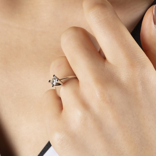 0,40 crt Pırlanta Tektaş Yüzük